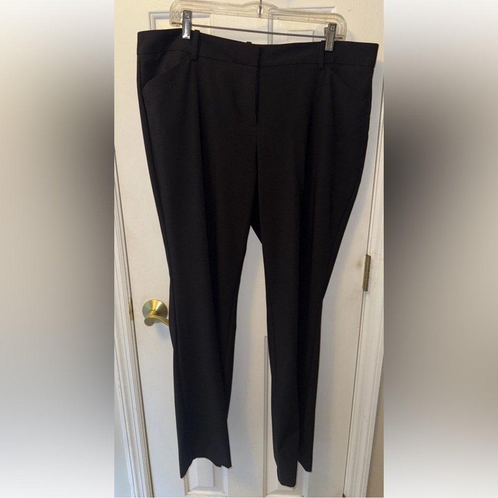 Roz & Ali Dress Pants Womens 16 (36x31) Black Smart Fit Straight Zip up